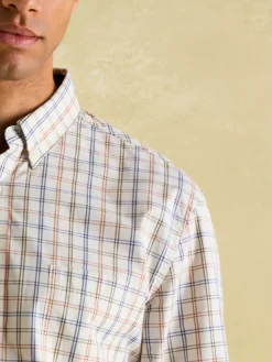 Abbott Cream Cotton Poplin Shirt
