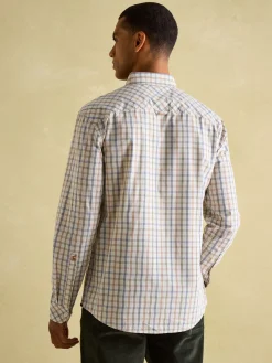 Abbott Cream Cotton Poplin Shirt