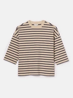 Amelia Oat Top with 3/4 Length Sleeves