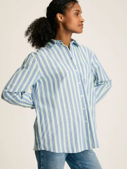 Amilla Blue/White Cotton Shirt