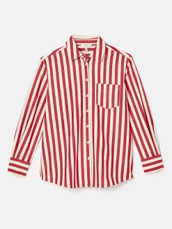 Amilla Red & Cream Stripe Shirt
