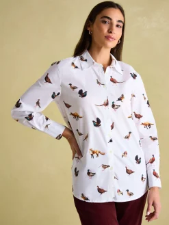 Amilla White Cotton Shirt