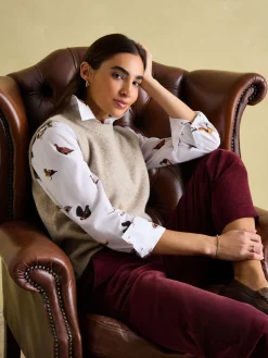 Amilla White Cotton Shirt