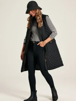 Amy Black/Cream Long Sleeve High Neck Jersey Top