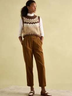 Amy Cream Long Sleeve High Neck Jersey Top