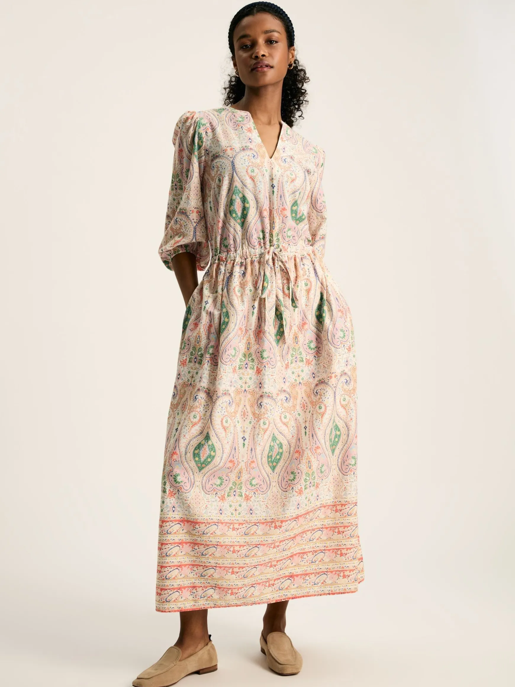 Anais Multi Paisley Printed Maxi Dress