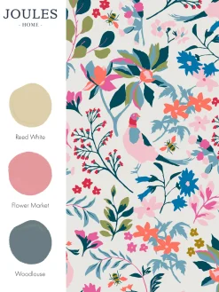 Antique Creme Fields Edge Floral 10M Wallpaper