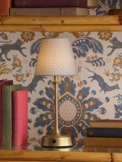 Apsley Blue Print Rechargable LED Lamp