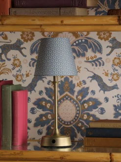 Apsley Blue Print Rechargable LED Lamp