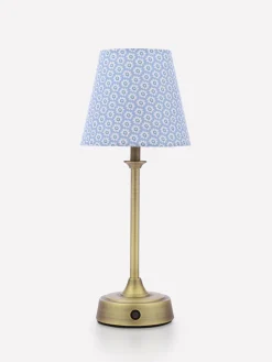 Apsley Blue Print Rechargable LED Lamp
