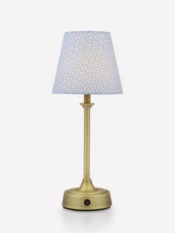Apsley Blue Print Rechargable LED Lamp