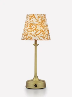 Apsley Gold Print Rechargable LED Lamp