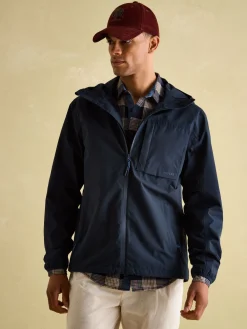 Ayston Navy Blue Lightweight Waterproof Coat