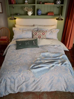 Balmoral Floral Blue 100% Cotton Bedding Set