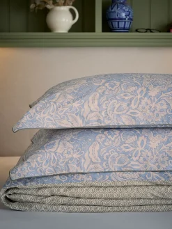 Balmoral Floral Blue 100% Cotton Bedding Set