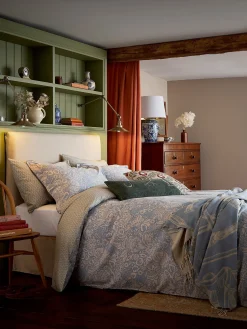 Balmoral Floral Blue 100% Cotton Bedding Set