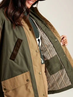 Banbury Brown/Khaki Showerproof Dry Wax Coat