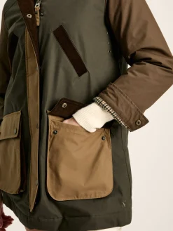 Banbury Brown/Khaki Showerproof Dry Wax Coat