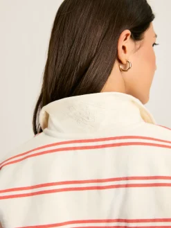 Bayside Coral/White Cotton Deck Shirt