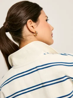 Bayside Cream/Navy Cotton Deck Shirt