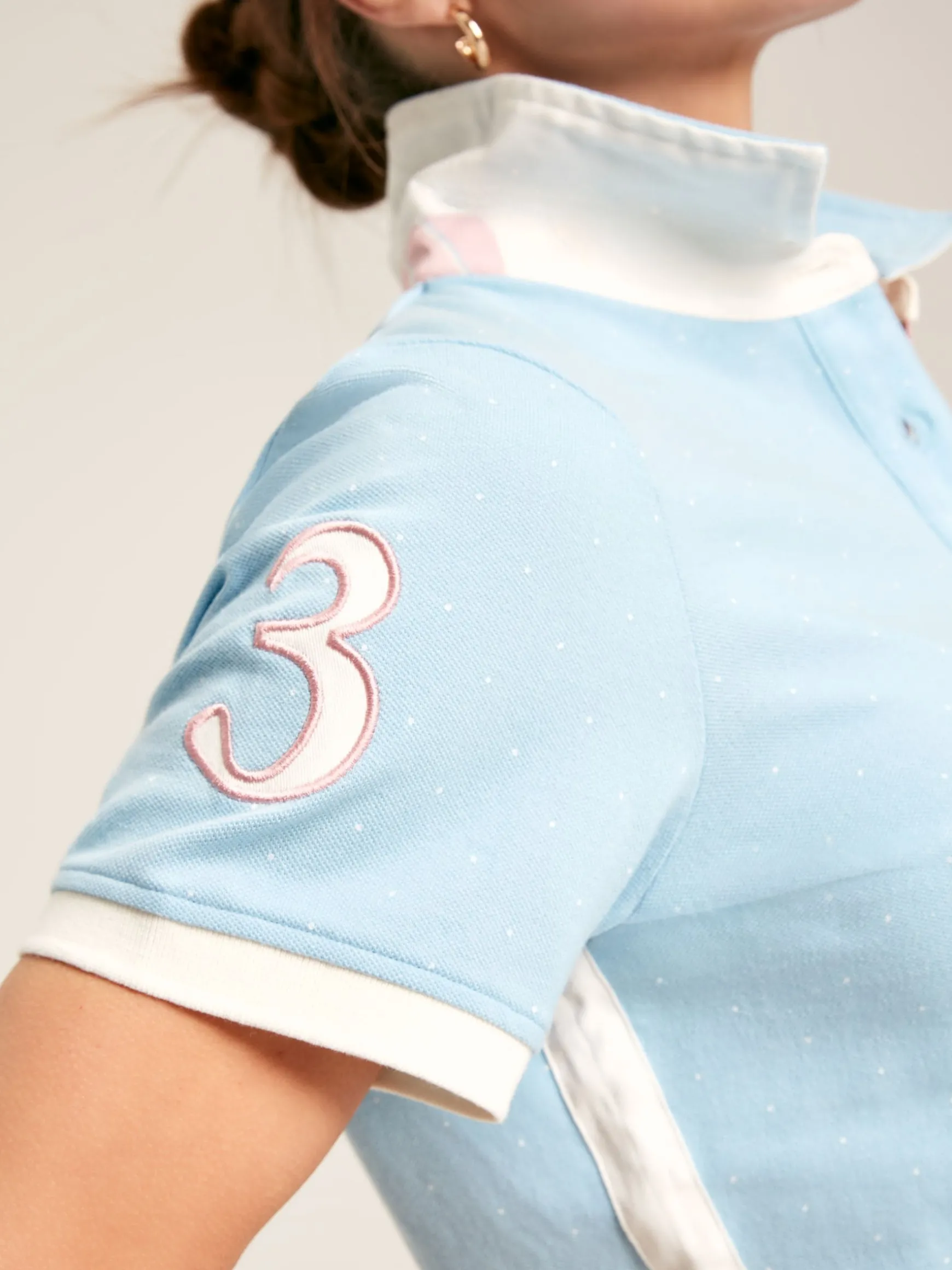 Beaufort Blue Short Sleeve Cotton Polo Shirt