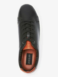Black Leather Trainers