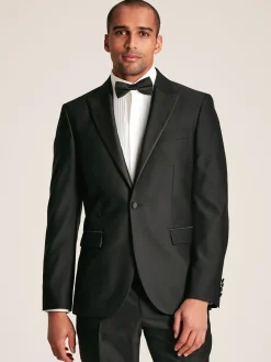 Black Slim Fit Tuxedo Suit Jacket