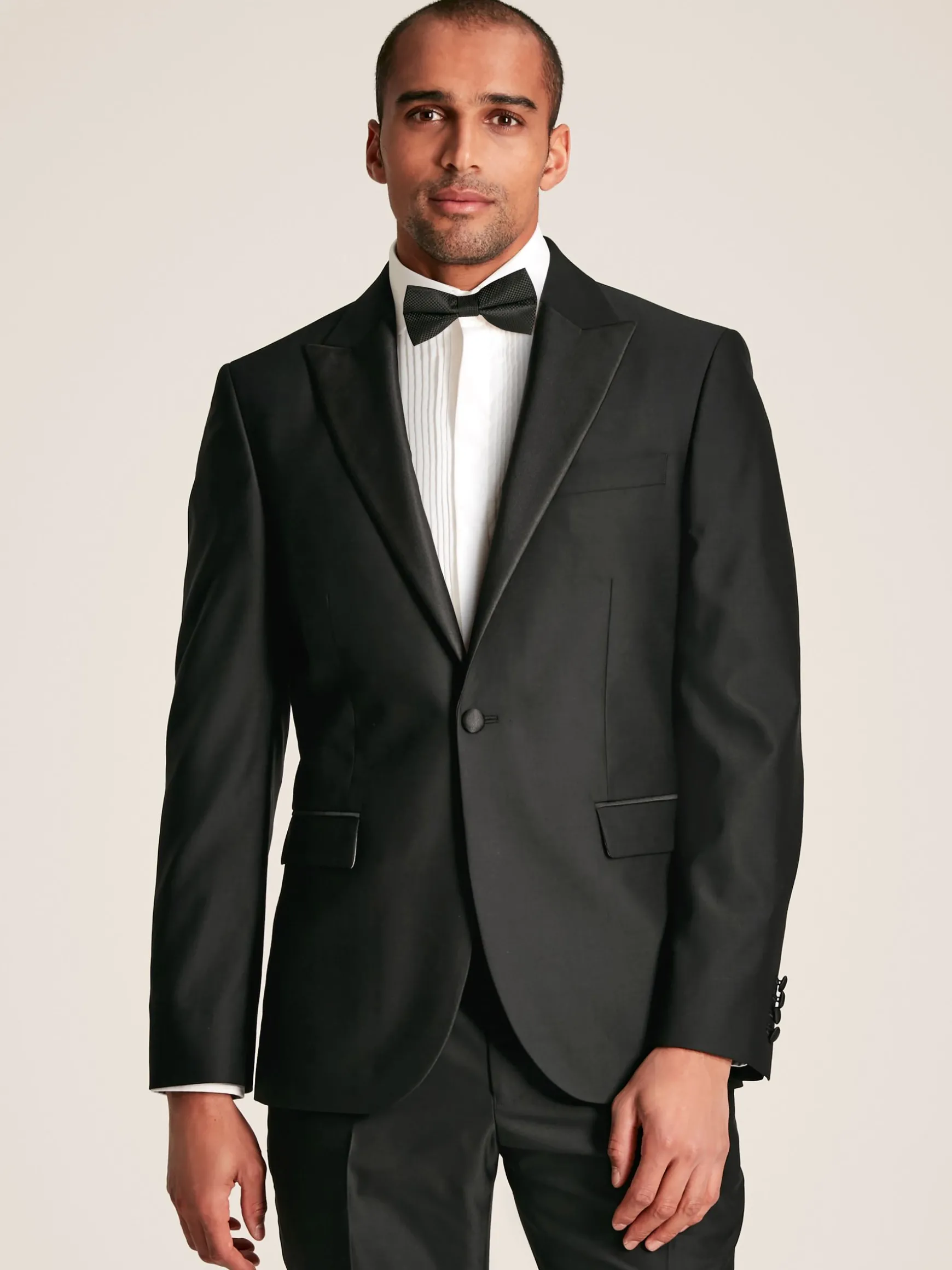 Black Slim Fit Tuxedo Suit Jacket