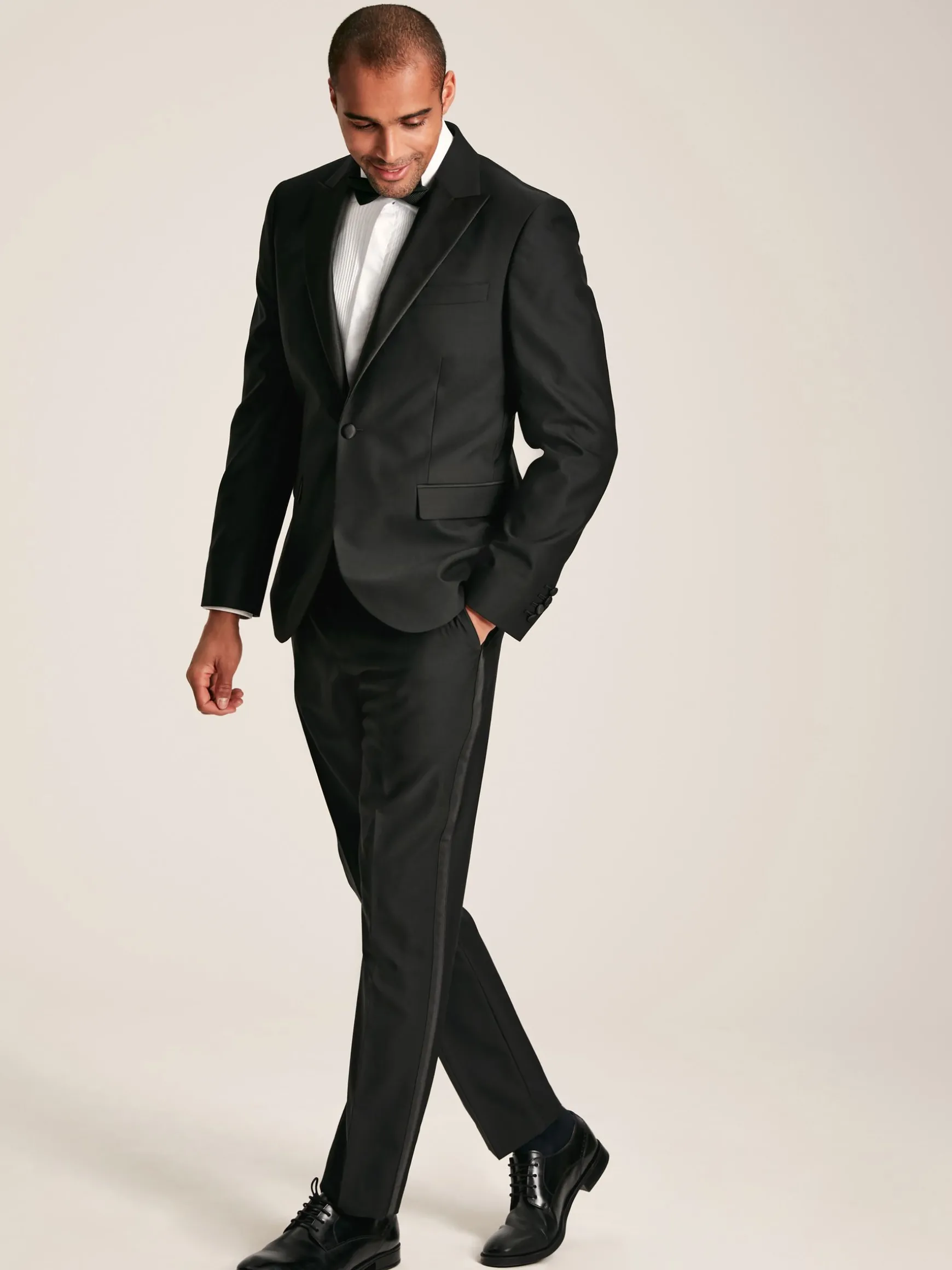 Black Slim Fit Tuxedo Suit Jacket