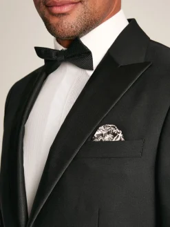 Black Slim Fit Tuxedo Suit Jacket