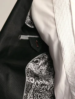 Black Slim Fit Tuxedo Suit Jacket