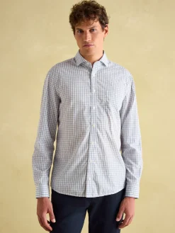 Blue Check Cotton Shirt
