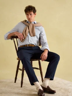 Blue Check Cotton Shirt