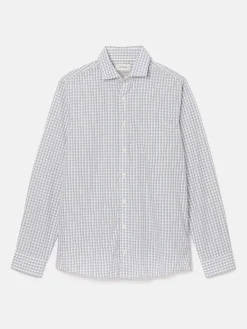 Blue Check Cotton Shirt