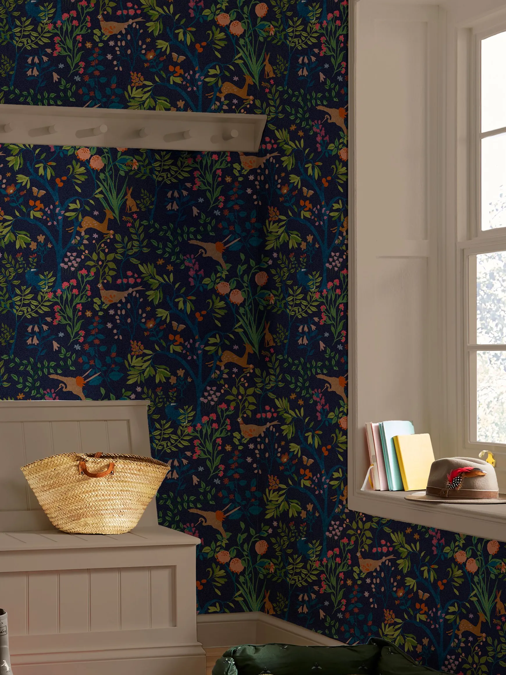 Blue Enchanted Woodland 10M Wallpaper