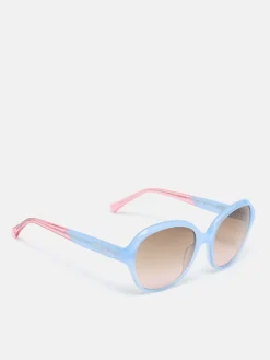 Blue Round Rimmed Sunglasses
