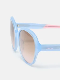 Blue Round Rimmed Sunglasses