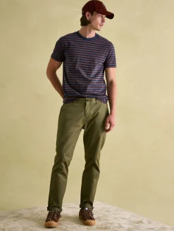 Boathouse Brown & Navy Jersey Crew Neck T-Shirt