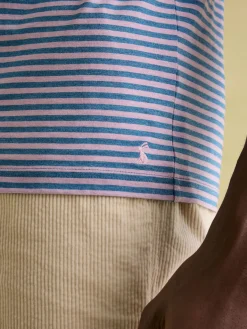 Boathouse Pink Stripe Jersey Crew Neck T-Shirt