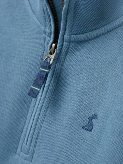 Boys' Alistair Blue Boys' Quarter Zip Sweatshirt