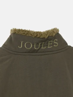 Boys' Billy Khaki Green Half Zip Borg Fleece