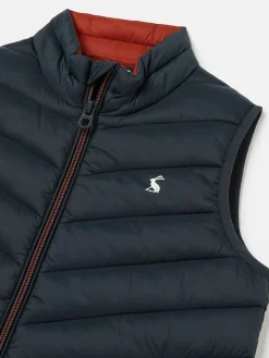 Boys' Crofton Navy Blue Packable Padded Gilet