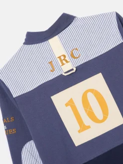 Boys' Emmett Blue Embroidered and Embellished Shirt