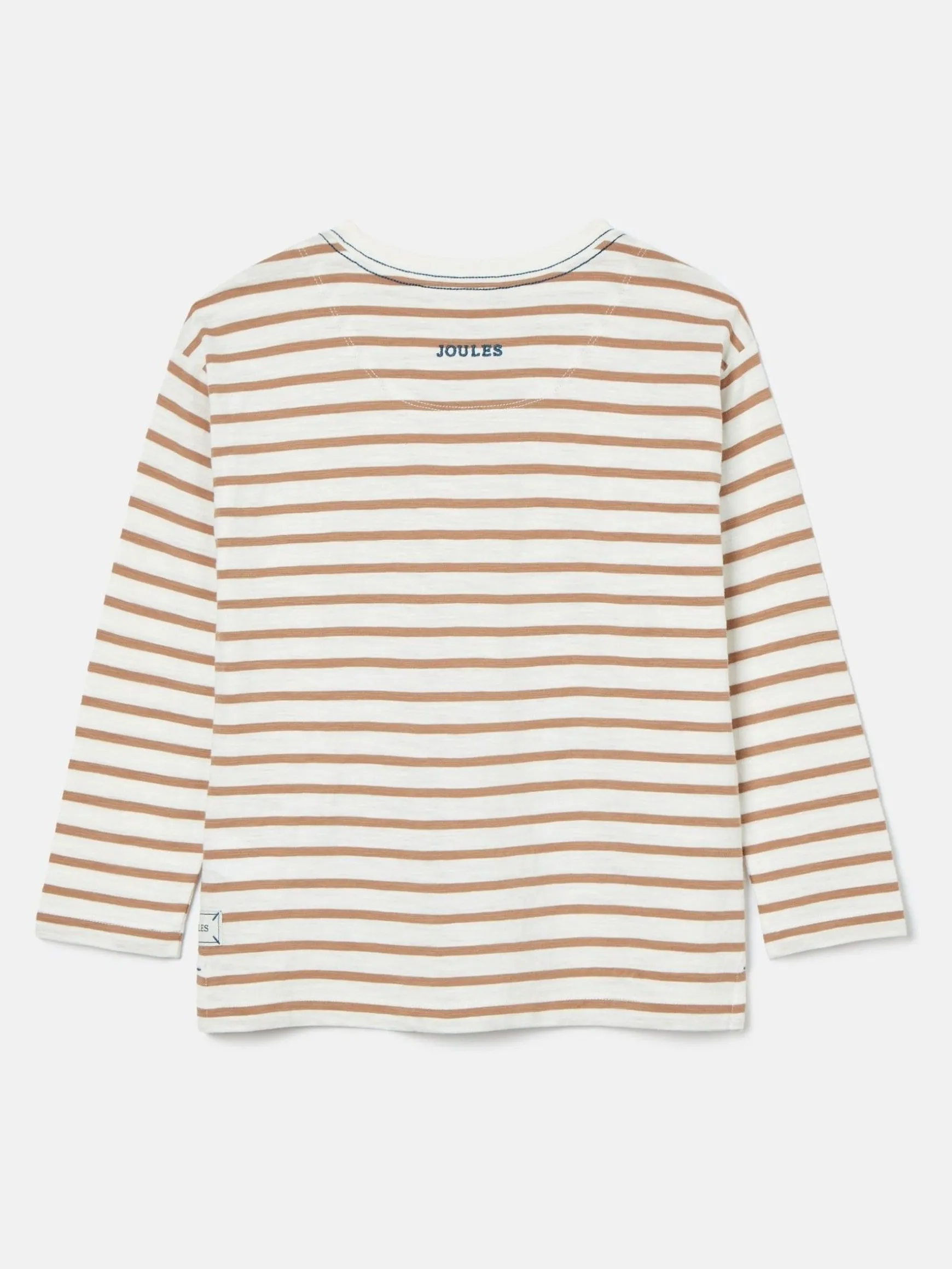 Boys' Jack Cream & Natural Stripe Artwork Top