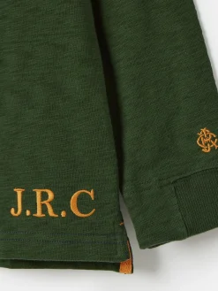 Boys' Kick Off Multi Grandad Collar Rugby Shirt