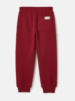 Boys' Ted Burgundy Red Relaxed Fit Joggers