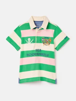 Boys' Tournament Green Rugby Jersey Polo Shirt