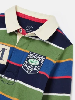 Boys' Tournament Multi Stripe Rugby Shirt