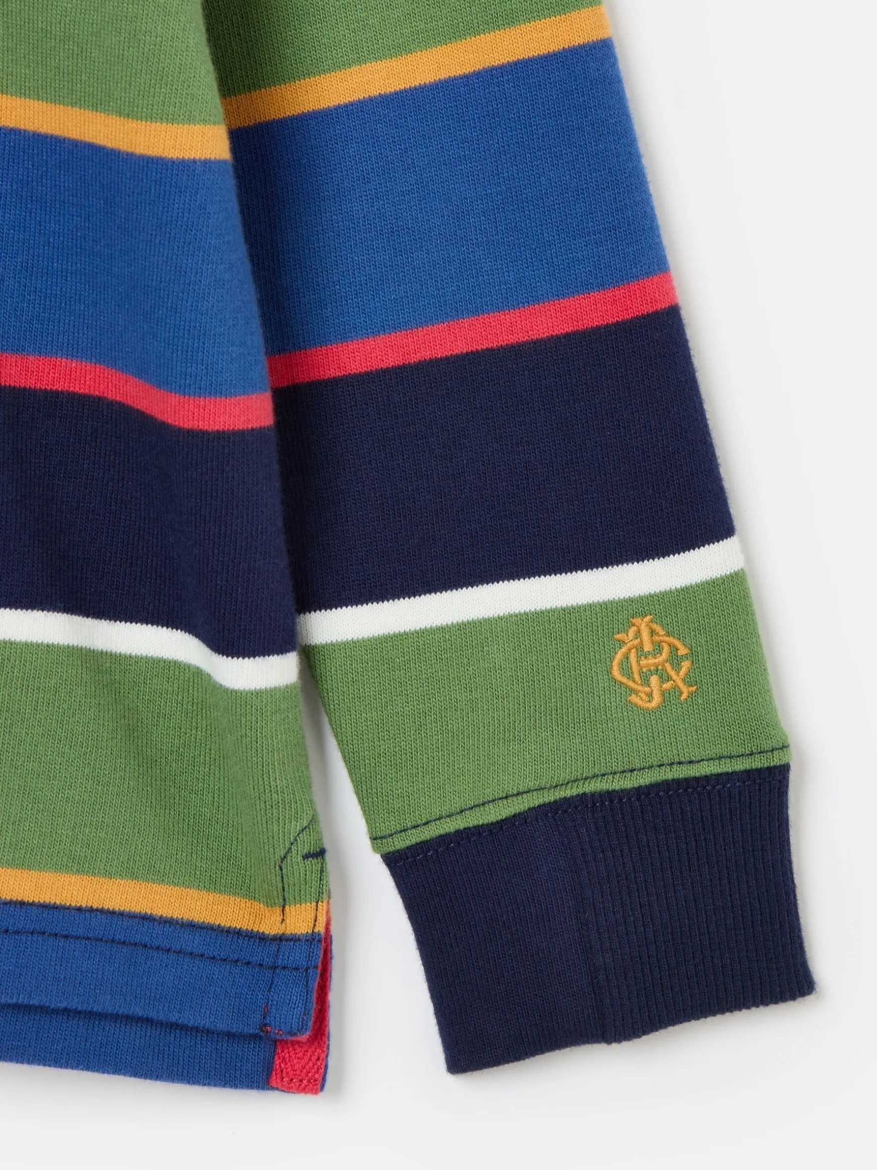 Boys' Tournament Multi Stripe Rugby Shirt