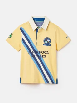 Boys' Tournament Yellow Rugby Jersey Polo Shirt